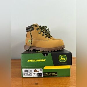 Brand New! John Deere + Sketchers Tan and Black Power Reach Rugged Dozer Boots